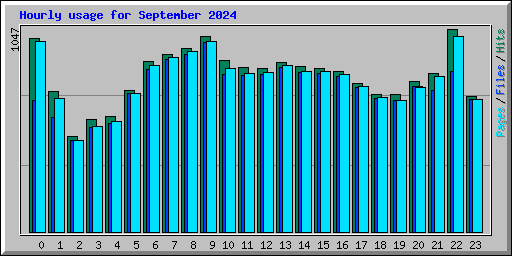 Hourly usage for September 2024
